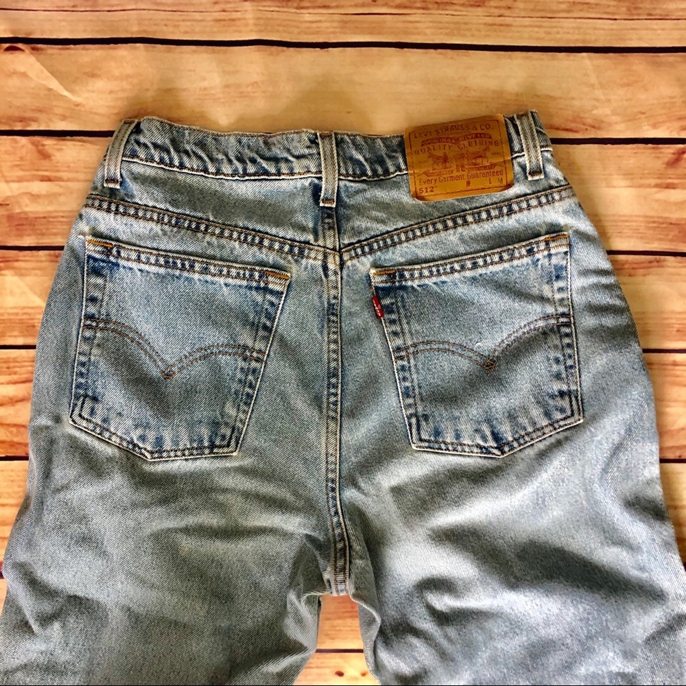 LEVI’S VINTAGE 512 STF High Rise Slim Indigo Jeans - Picture 2 of 8